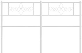 Cabeceira de cama 140 cm metal branco