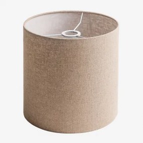 Arlina Tecido Para Abajur Castanho Areia Claro & Ø30 Cm - ↑30 Cm - Sklum