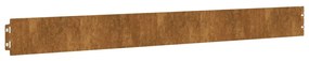 Bordas de relvado 10 pcs 10x103 cm aço corten flexível