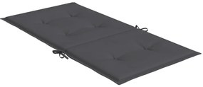 Almofadões lombares p/ cadeiras de jardim 6pcs oxford antracite