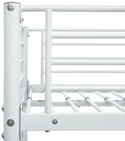 Estrutura de beliche 140x200/90x200 cm metal branco