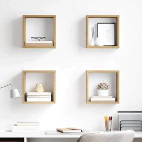 vidaXL Prateleiras de Parede Carvalho Artesanal MDF com Folheado