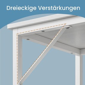 Secretaria para computador 50 x 100 x 76 cm branca