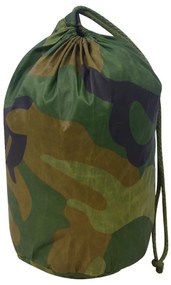 Rede de camuflagem com saco de armazenamento 5x5 m verde