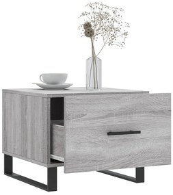 Mesa de centro 50x50x40 cm derivados madeira sonoma cinza
