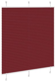 Plissado Cego Bordéus Vermelho 120x150 cm Largura Tecido