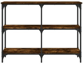 Mesa consola 100x29x75 cm derivados de madeira carvalho fumado