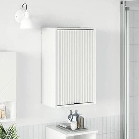 vidaXL Armário de Banheiro Branco brilhante 39 x 23,5 x 65 cm