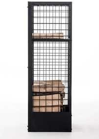 Suporte para lenha Forrest 40 x 40 x 120 Preto