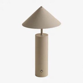 Candeeiro De Mesa Exterior Led Sem Fios Mayra Crema - Sklum