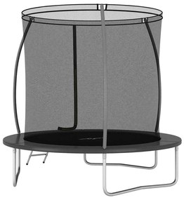 Conjunto de trampolim redondo 244x55 cm 100 kg