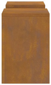 Suportes para Plantas Externos Pilar 2 pcs 24x24x35 cm Aço Resistente