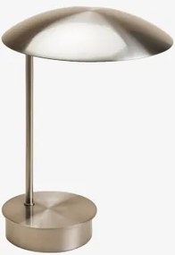 Lâmpada De Mesa Led Sem Fios Para Exterior Em Ferro Prismela Cinza Níquel Escovado - Sklum