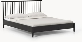 Cama com cabeceira de madeira de pinho Windsor