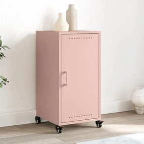 vidaXL Aparador 36x39x72 cm aço rosa
