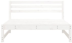 Sofás de centro para jardim 2 pcs 120x80 cm pinho maciço branco