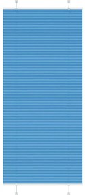 Azul Plissada Cega 85x200 cm Largura Tecido 84,4 cm Poliéster
