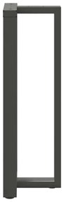 Pés para mesa de bar em forma de T, 2 peças, antracite, 50x35x(110-111