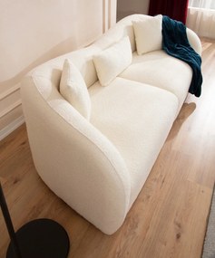 Sofá de 3 Lugares Napoli – Creme – 230x75x94 cm