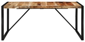 Mesa de jantar 175x90x76 cm madeira de mangueira maciça áspera