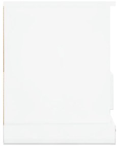 Móvel de TV 93x35,5x45 cm derivados de madeira branco brilhante