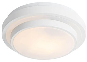 Candeeiro de teto moderno branco 25 cm IP44 - Walden Moderno