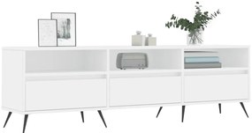Móvel de TV 150x30x44,5 cm derivados de madeira branco