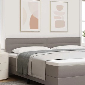 Cabeceira vidaXL Design Linhas Taupe 200 cm Tecido