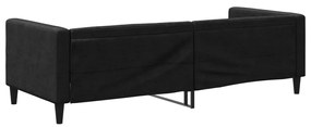 Sofá-cama 80x200 cm tecido preto