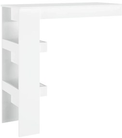 Mesa de bar p/ parede 102x45x103,5 cm derivados madeira branco