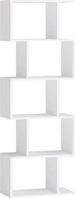 Estante com cinco prateleiras abertas 24 x 40 x 159 cm Branco