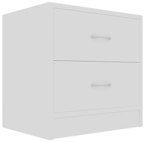 Mesas de cabeceira 2 pcs 40x30x40cm derivados de madeira branco