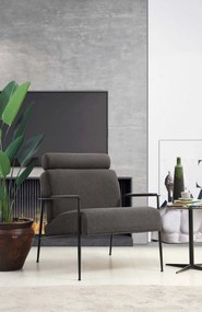 Cadeirão Toscana – Cinzento – 75x80x90 cm