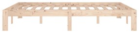 Estrutura de cama casal 135x190 cm madeira maciça