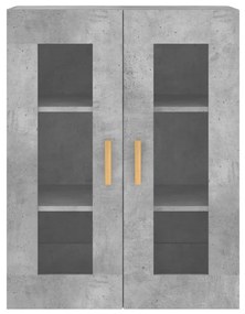Móveis de parede 2 pcs derivados de madeira cinzento cimento