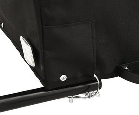 Reboque para bicicleta 45 kg ferro preto e verde
