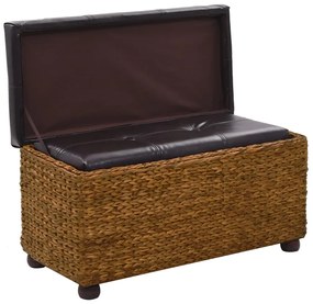 Conjunto de bancos 2 pcs erva marinha castanho