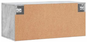 Armário parede 80x36,5x35 cm derivados madeira cinzento sonoma