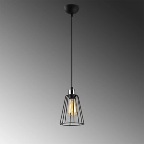 Candeeiro Tel – Preto – Diâmetro 15 cm, Altura 116 cm
