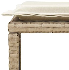 5 pcs conjunto sofás de jardim c/ almofadões empilhável vime PE