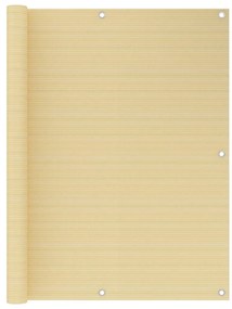 vidaXL Tela de varanda 120x600 cm PEAD bege