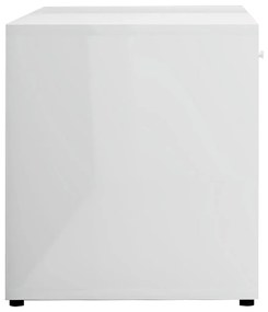 Móvel de TV 120x34x37 cm contraplacado branco brilhante