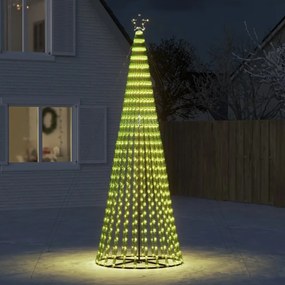 vidaXL LED Árvore de Natal 688 LEDs Branco Quente 300 cm