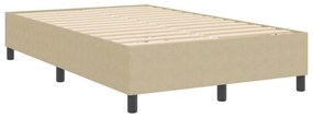 Cama Box Spring vidaXL Verde Claro Cinza Pequeno Duplo Tecido Cotelê