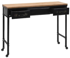 Mesa consola em MDF e madeira de abeto 100x33,5x80 cm