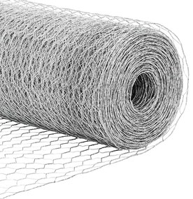 Cerca Hexagonal vidaXL 1,5x100 m Aço Galvanizado