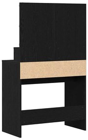 Mesa de vestir Carvalho preto Aglomerado
