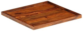 Bandeja de servir 50x50 cm madeira de sheesham maciça