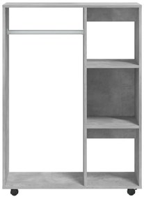 Roupeiro 80x40x110 cm derivados de madeira cinzento cimento