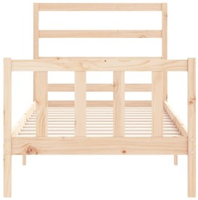Cama sem colchão 90x190 cm madeira de pinho maciça
